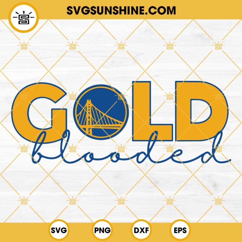 Gold Blooded Svg Golden State Warriors Svg 2022 Nba Champions Svg