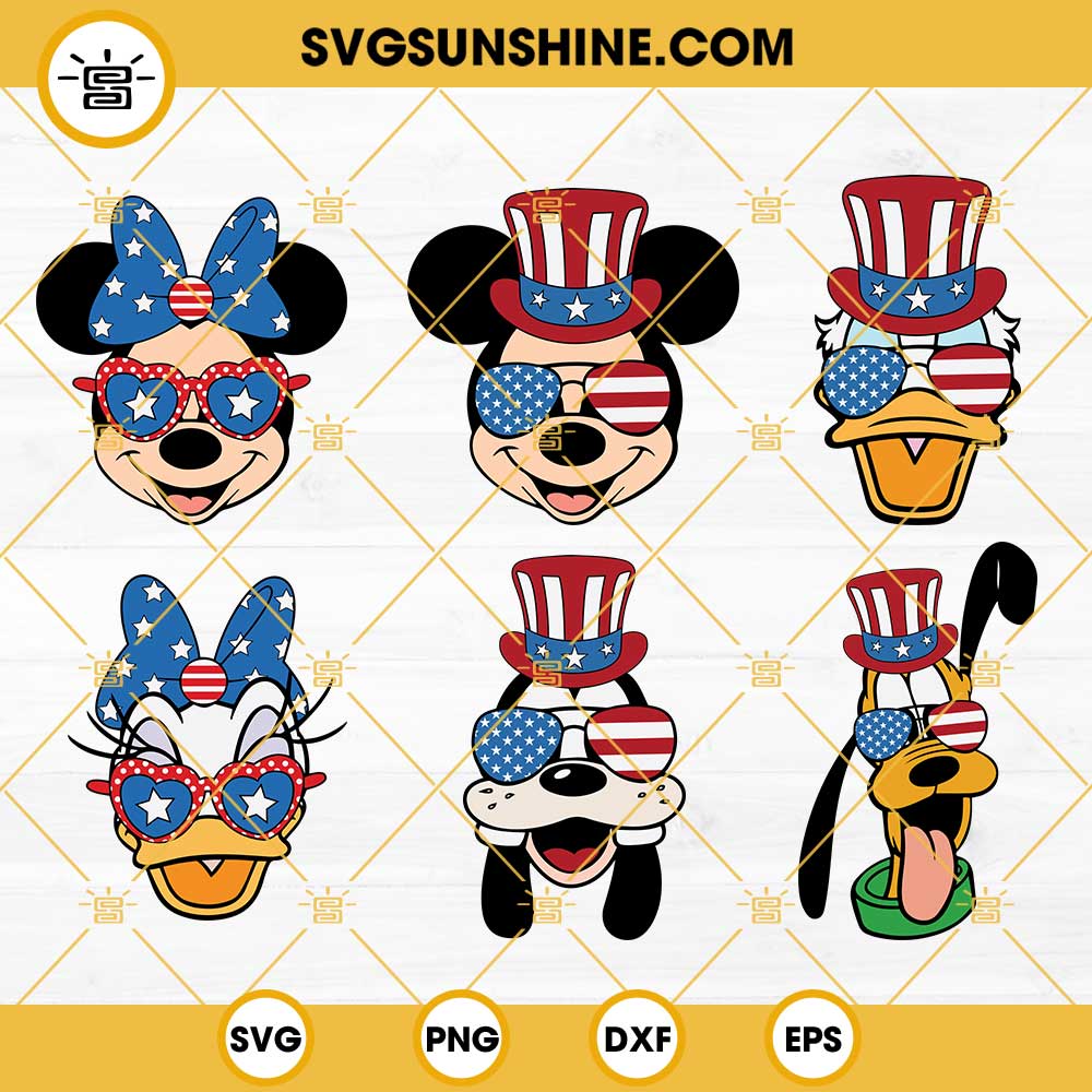 Disney Happy 4th of July SVG Bundle, Fourth Of July SVG, Mickey and