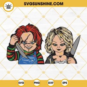 Chucky And Tiffany SVG, Couple Horror Killers SVG, Halloween SVG ...