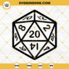 D20 SVG, Critical Hit SVG, Critical Roll SVG, Dungeons And Dragons SVG, DnD SVG