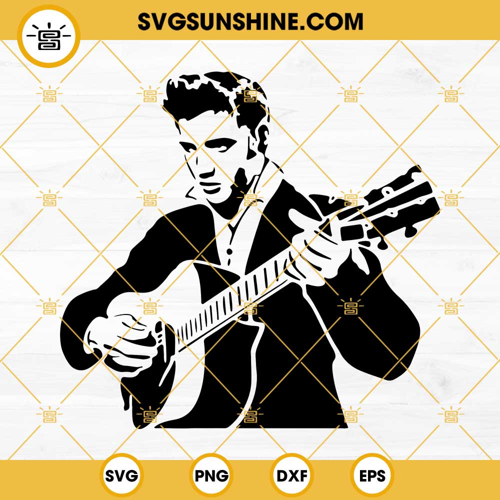 Elvis Presley Svg Classic Guitar Svg King Of Vector C - vrogue.co