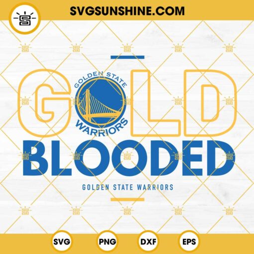 Golden State Warriors Gold Blooded SVG, Golden State Warriors Champions SVG, NBA 2022 SVG