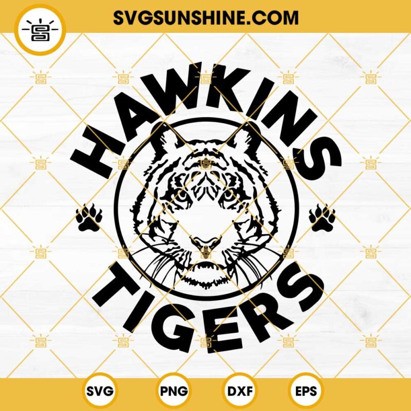 Hawkins Tigers SVG, Stranger Things 4 SVG, Hawkins High School Tigers SVG