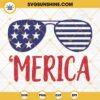Merica Sunglasses SVG, 4th Of July SVG, America SVG, Patriotic SVG, Fourth Of July SVG