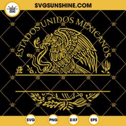 Mexican Eagle Aguila Dorada SVG, Mexico SVG PNG DXF EPS Cut Files