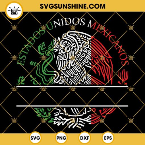 Mexico SVG, Mexican Eagle Tricolor SVG Cut Files Cricut Silhouette