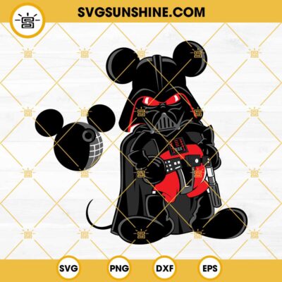 Mickey Mouse Darth Vader SVG, Star Wars SVG, Darth Vader SVG, Star Wars