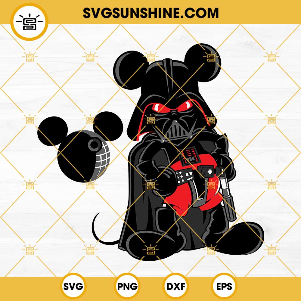 Mickey Mouse Darth Vader SVG: A Fusion of Iconic Characters