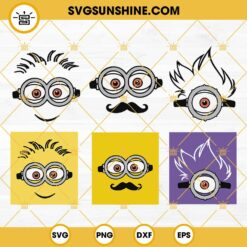 Minions Face SVG, Minions SVG Bundle, Minions SVG Cricut, Silhouette