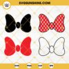 Minnie Mouse Bow SVG Bundle, Minnie Bow SVG, Minnie Mouse Cute Bow SVG PNG DXF EPS Clipart