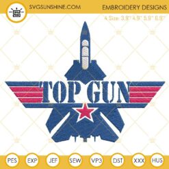 Top Gun Embroidery Designs, Top Gun Embroidery Files