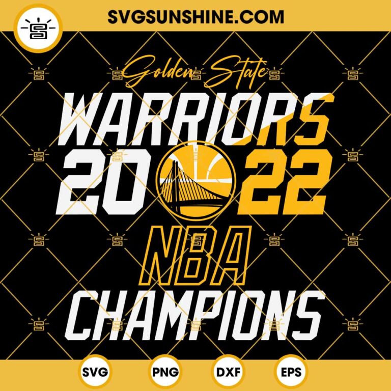 Golden State Warriors 2022 NBA Champions SVG, Gold Blooded SVG ...