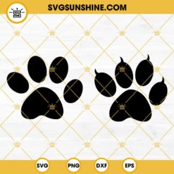 Paw SVG Bundle, Cat Paw SVG, Dog Paw SVG, Pet Paw SVG, Animal Paw SVG Silhouette Cricut, PAW Print SVG