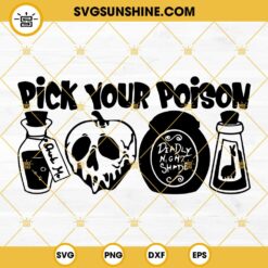 Poison Apple Ears SVG, Evil Queen SVG, Skull Apple SVG, Disney Halloween SVG