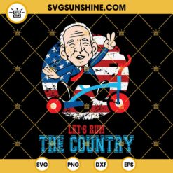 Running The Country Is Like Riding A Bike SVG, Biden Bike Bicycle SVG, Biden Riding SVG