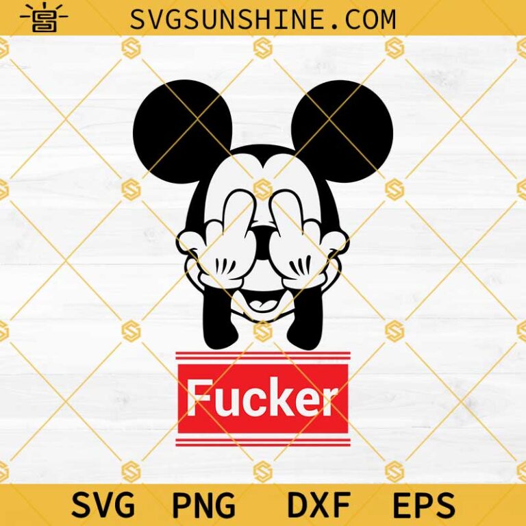 Mickey Fucker Svg Mickey Mouse Middle Finger Svg Mickey Mouse Svg Fuck You Svg 7086