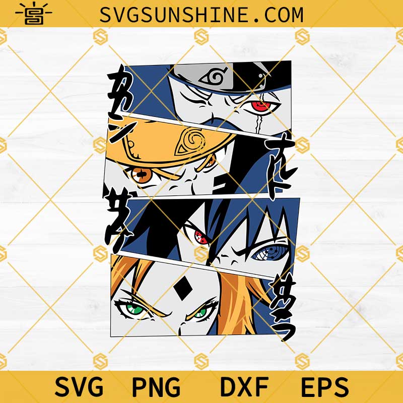 Naruto SVG PNG DXF EPS Cut Files For Cricut Silhouette