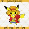 Pikachu Luffy SVG, Luffy SVG, Pikachu SVG PNG DXF EPS Cricut