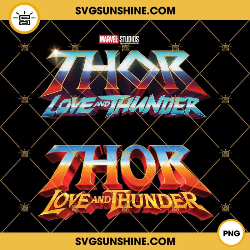 Thor Love And Thunder Logo Clipart PNG Cut Files for Cricut