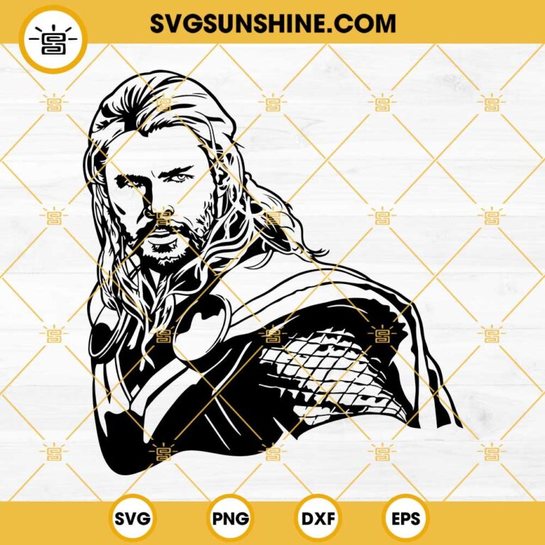 Thor SVG Chris Hemsworth SVG Superhero SVG God Of Thunder SVG