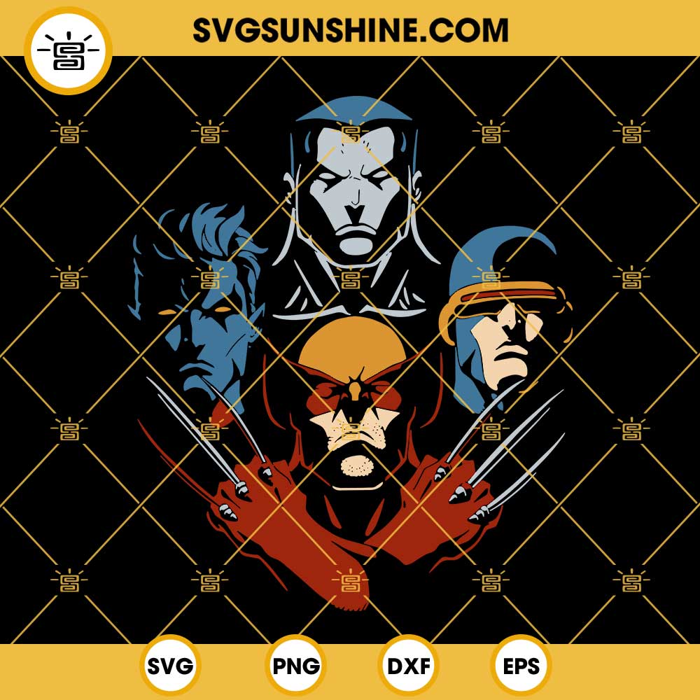 X-Men SVG, Wolverine SVG, Superman SVG, DC Comics Superhero SVG