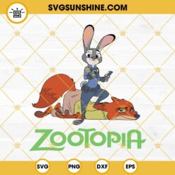 Zootopia SVG, Nick Wilde SVG, Judy Hopps SVG, Zootropolis SVG, Judy Rabbit SVG, Nick Fox SVG