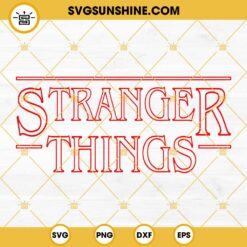Stranger Things Logo SVG PNG DXF EPS