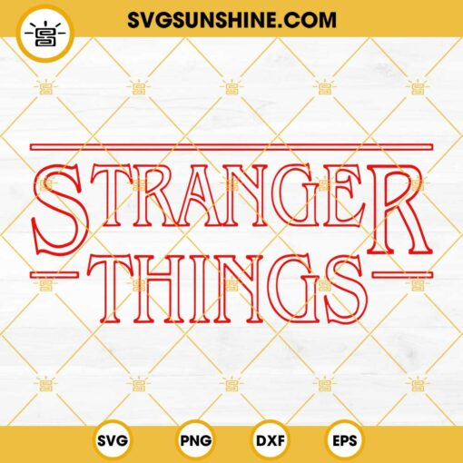 Stranger Things Logo SVG PNG DXF EPS