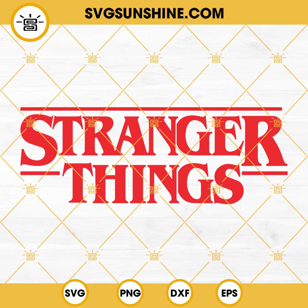 Stranger Things SVG, Stranger Things Logo SVG PNG DXF EPS Vector Clipart