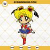 Sailor Moon SVG PNG DXF EPS, Baby Sailor Moon SVG, Anime Girl SVG