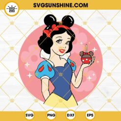 Snow White SVG, Snow White Disney Ears SVG, Disney Snacks SVG, Disney Princess SVG