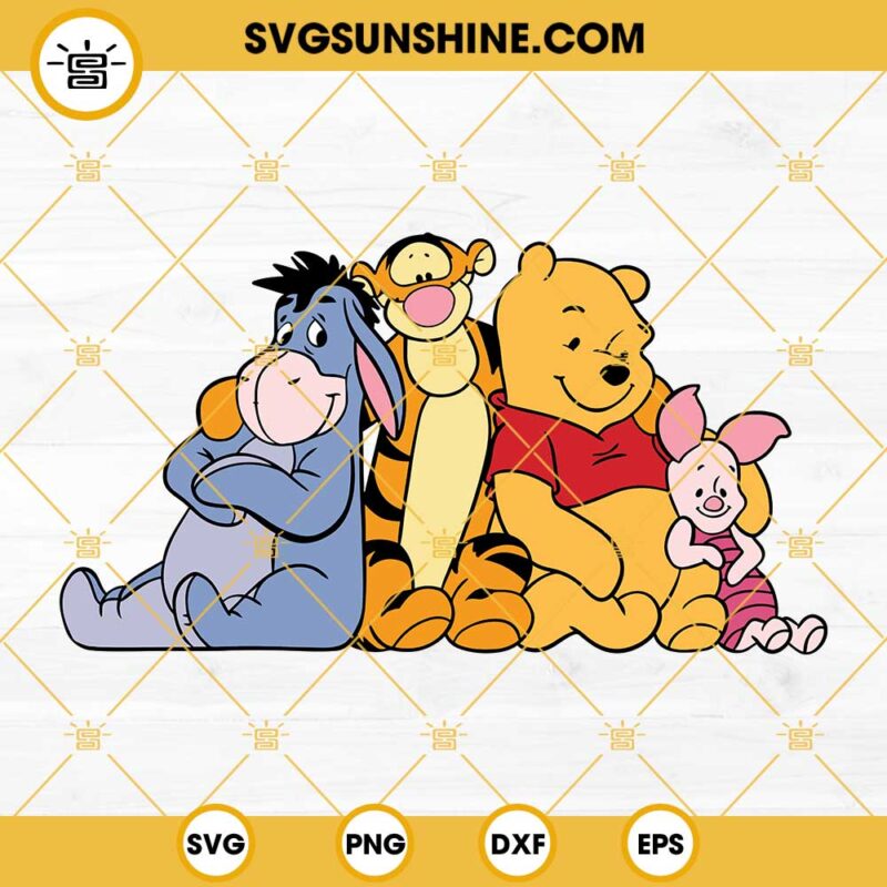Winnie The Pooh And Friends SVG, Winnie The Pooh SVG PNG, Tigger SVG