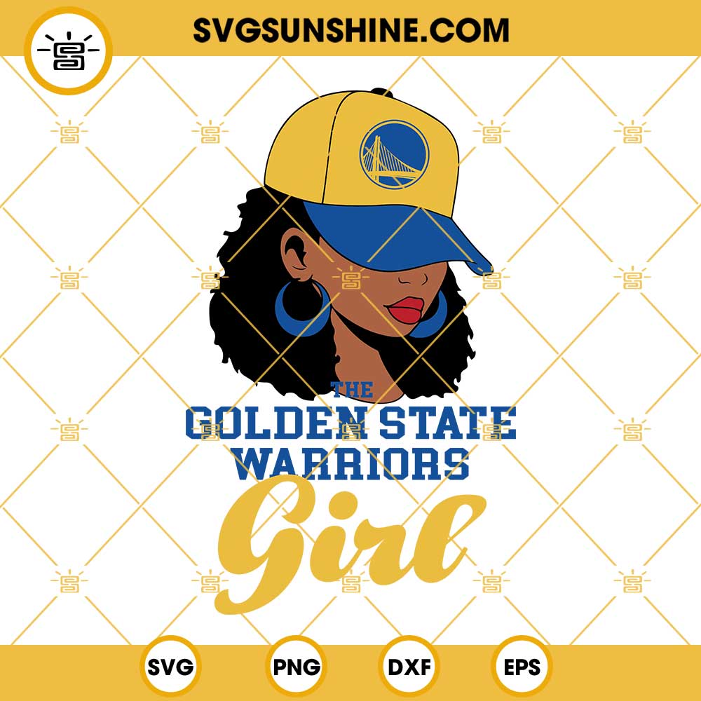 Golden State Warriors Girl SVG, Warriors Black Girl SVG, Warriors Logo SVG, Basketball NBA Girl SVG, Golden State Warriors SVG