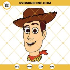 Woody Face SVG, Toy Story SVG, Woody Toy Story SVG PNG DXF EPS Cricut File