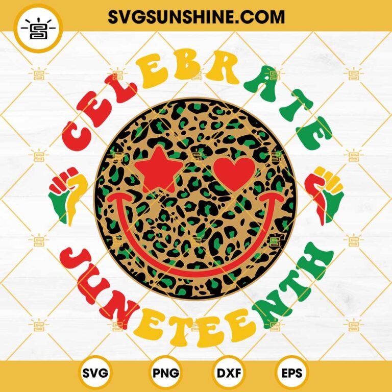 Celebrate Smiley Face SVG, SVG, Happy Face