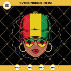 Juneteenth Black Girl With Cap SVG, Juneteenth SVG, Afro girl SVG, Juneteenth Girl SVG PNG DXF EPS