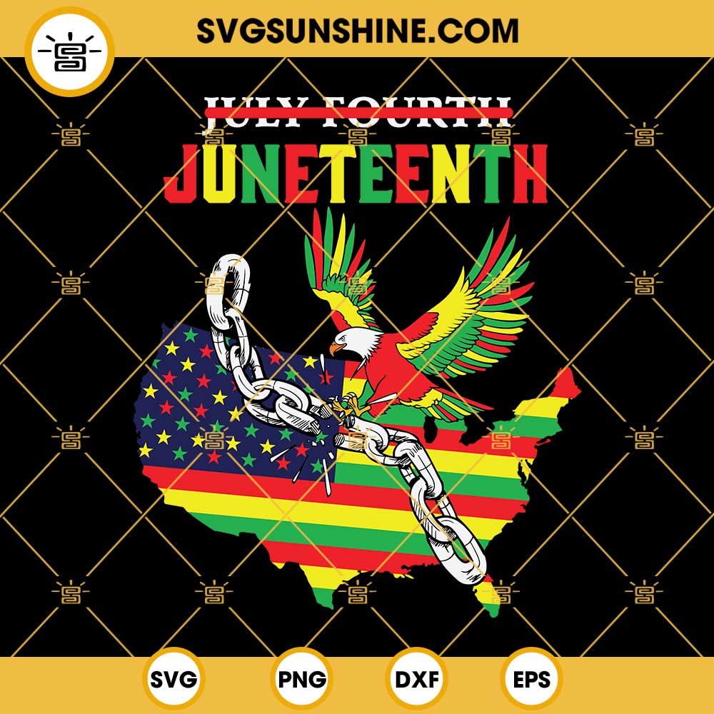 Juneteenth SVG, Eagle Juneteenth SVG, Black Freedom SVG, Independence Juneteenth SVG