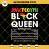 Juneteenth Black Queen Nutritional Facts Svg, Juneteenth 1865 Svg, Freedom Day Svg, Juneteenth Black Queen Svg, African American Svg