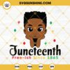 Little Black Boy Juneteenth Free Ish Since 1865 SVG PNG DXF EPS Cut Files For Cricut Silhouette