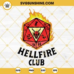 Hellfire Club SVG, Stranger Things 4 SVG, Stranger Things SVG PNG DXF EPS Cut Files
