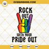 Rock Out With Your Pride Out SVG, Rainbow Rock Pride SVG, Gay Pride SVG, LGBTQ SVG