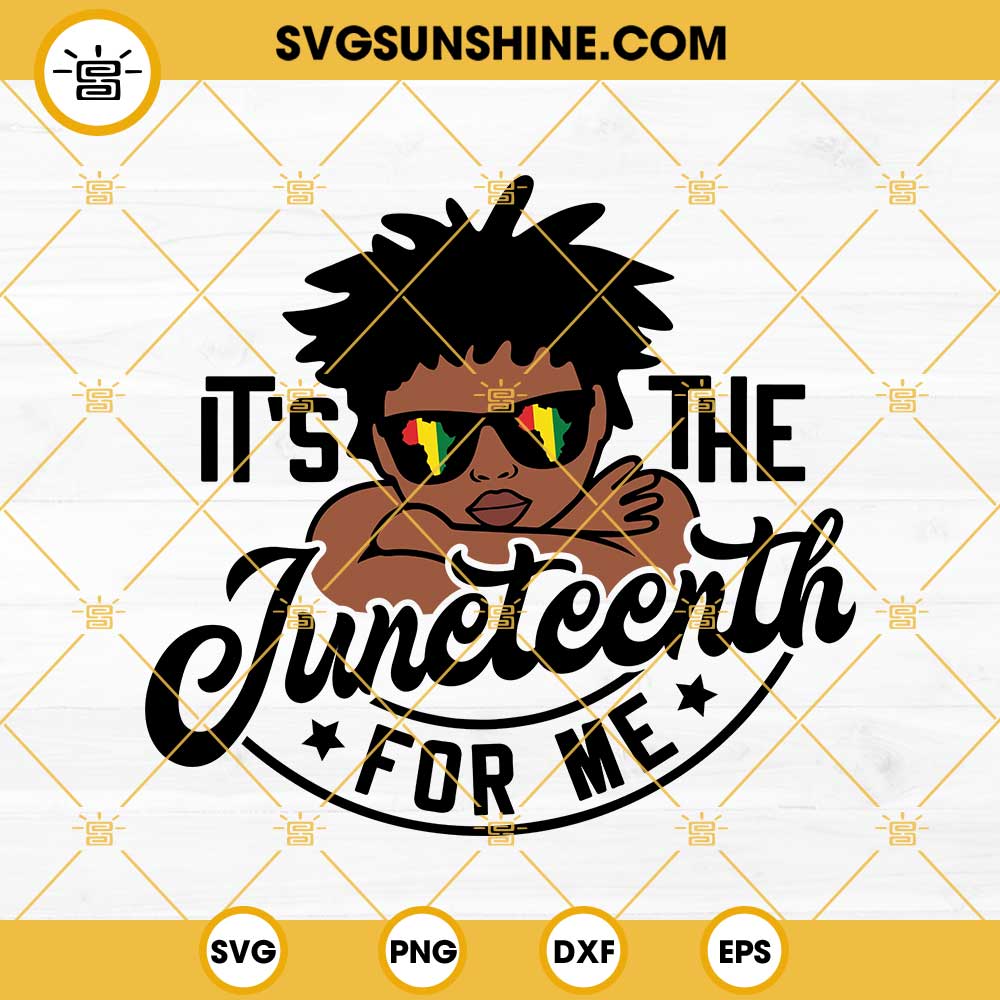 Juneteenth SVG, Black Boy SVG, It's The Juneteenth For Me SVG, Afro Boy SVG, Melanin SVG