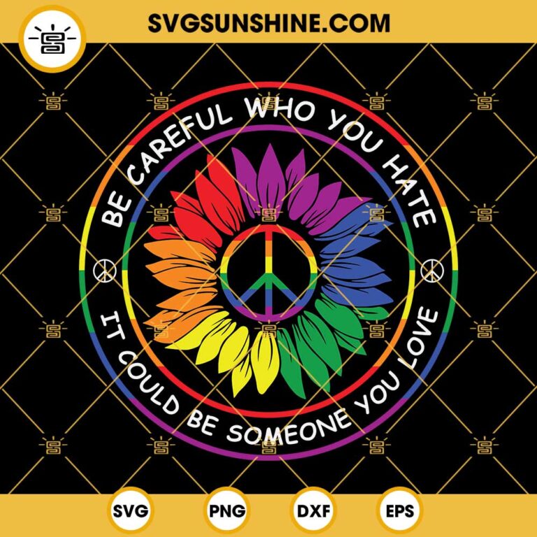 Sunflower Lgbt Svg Pride Svg Sunflower Peace Lgbtq Svg Lgbtq Pride