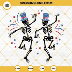 Dancing Skeleton 4th Of July SVG, America SVG, Patriotic SVG, Independence Day SVG