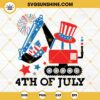 Excavator 4th Of July SVG, Excavator SVG, 4th Of July Kids SVG, Boys 4th Of July SVG, Patriotic Excavator SVG PNG DXF EPS