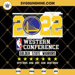 Golden State Warriors Champions 2022 SVG, NBA 2022 Western Conference Champions Golden State Warriors SVG PNG DXF EPS