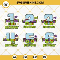 Buzz Lightyear Birthday SVG Bundle, Birthday Boy SVG, Kids Birthday SVG, Birthday Buzz Lightyear SVG, Birthday Toy Story SVG Bundle