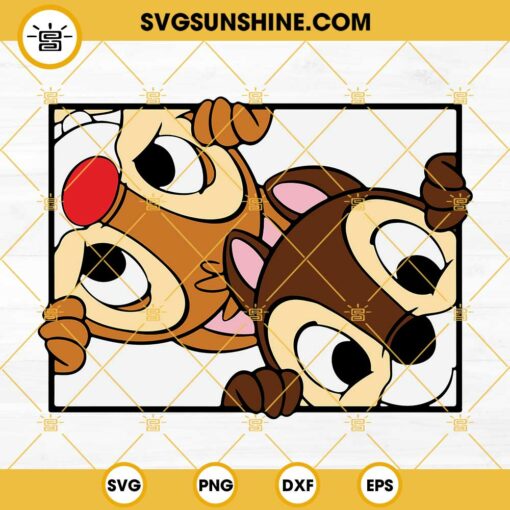 Disney Chip And Dale SVG PNG DXF EPS Cricut Silhouette