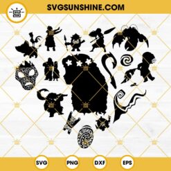 Disney Moana SVG, Moana Heart Logo SVG, Moana Characters SVG PNG DXF EPS