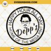 Johnny Depp SVG, Depp's Happy Hour All Day Home of the Mega Pint SVG PNG DXF EPS Cut Files